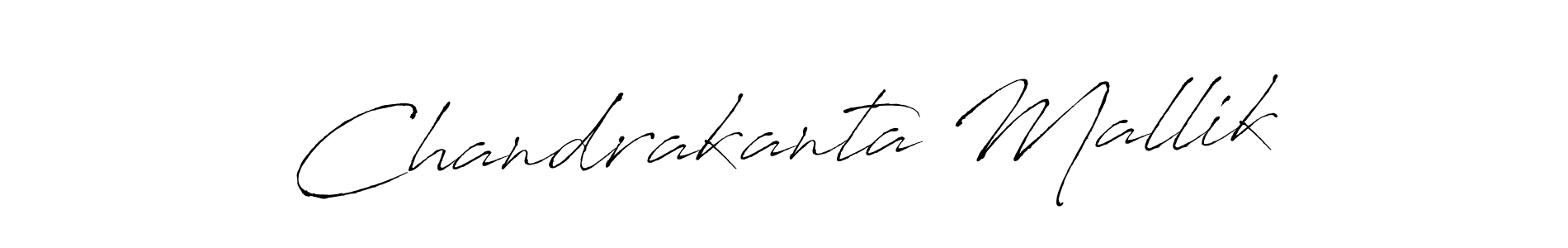 Make a beautiful signature design for name Chandrakanta Mallik. With this signature (Antro_Vectra) style, you can create a handwritten signature for free. Chandrakanta Mallik signature style 6 images and pictures png