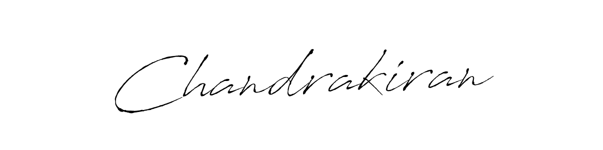 Create a beautiful signature design for name Chandrakiran. With this signature (Antro_Vectra) fonts, you can make a handwritten signature for free. Chandrakiran signature style 6 images and pictures png