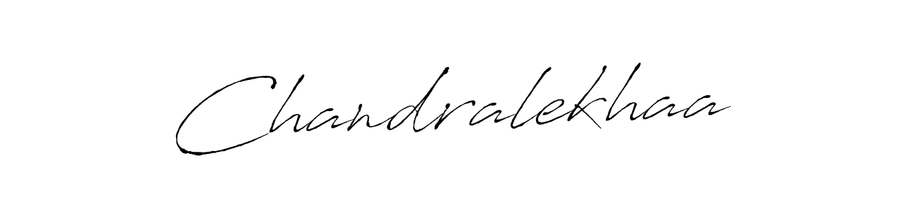 How to make Chandralekhaa signature? Antro_Vectra is a professional autograph style. Create handwritten signature for Chandralekhaa name. Chandralekhaa signature style 6 images and pictures png