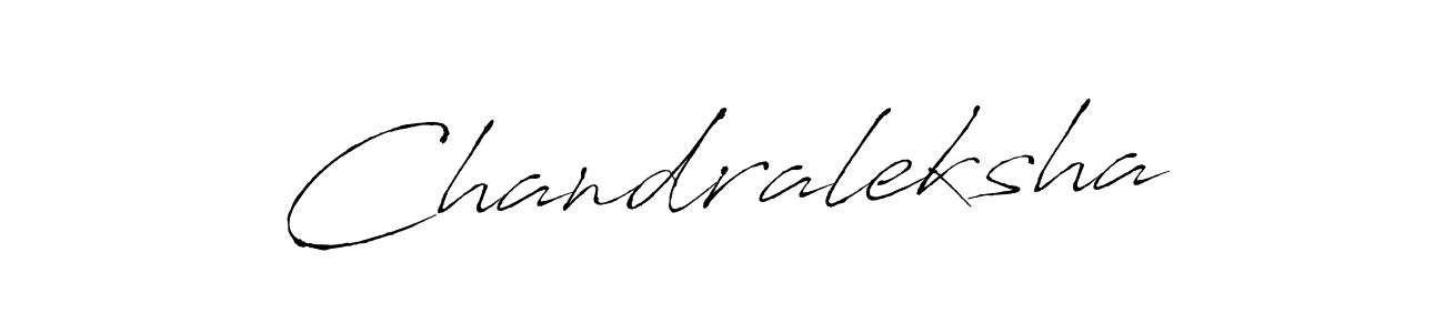 Design your own signature with our free online signature maker. With this signature software, you can create a handwritten (Antro_Vectra) signature for name Chandraleksha. Chandraleksha signature style 6 images and pictures png