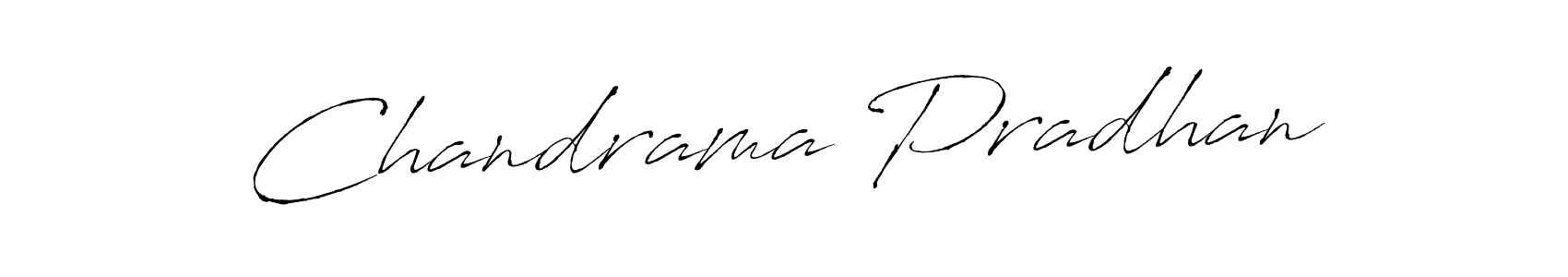 How to make Chandrama Pradhan signature? Antro_Vectra is a professional autograph style. Create handwritten signature for Chandrama Pradhan name. Chandrama Pradhan signature style 6 images and pictures png