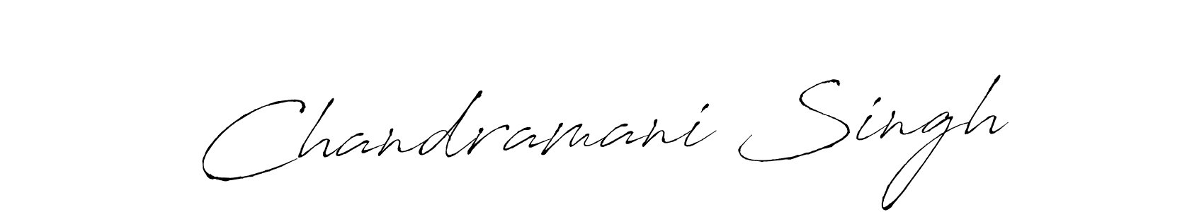 Make a beautiful signature design for name Chandramani Singh. With this signature (Antro_Vectra) style, you can create a handwritten signature for free. Chandramani Singh signature style 6 images and pictures png