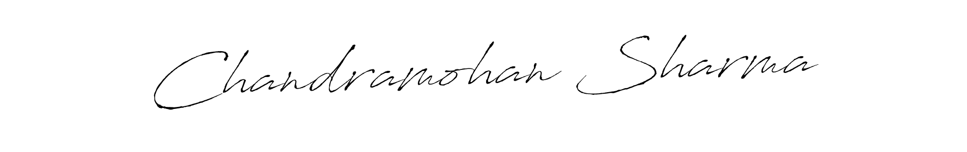 Antro_Vectra is a professional signature style that is perfect for those who want to add a touch of class to their signature. It is also a great choice for those who want to make their signature more unique. Get Chandramohan Sharma name to fancy signature for free. Chandramohan Sharma signature style 6 images and pictures png