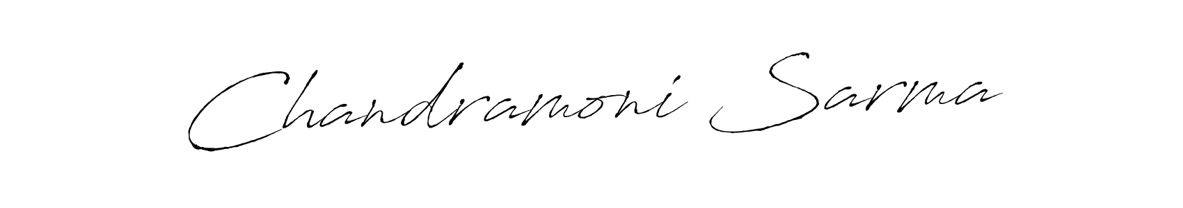 Design your own signature with our free online signature maker. With this signature software, you can create a handwritten (Antro_Vectra) signature for name Chandramoni Sarma. Chandramoni Sarma signature style 6 images and pictures png