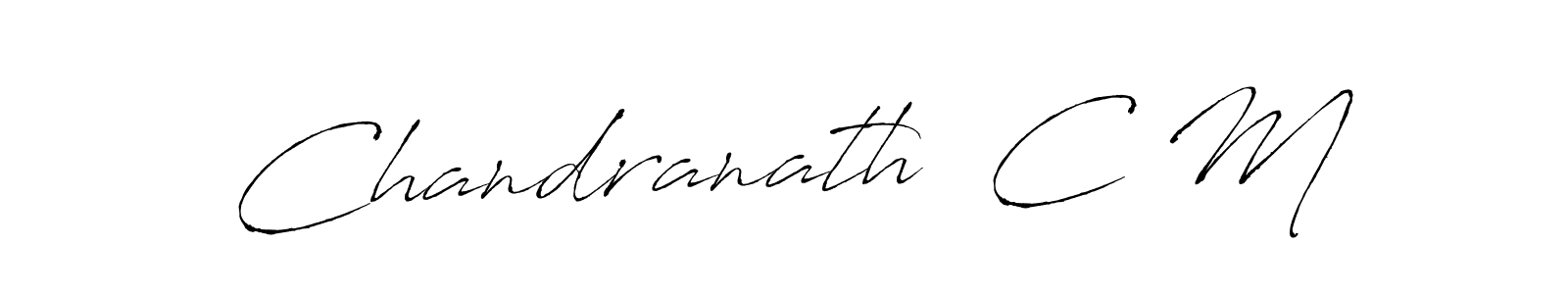 Make a beautiful signature design for name Chandranath  C M. Use this online signature maker to create a handwritten signature for free. Chandranath  C M signature style 6 images and pictures png