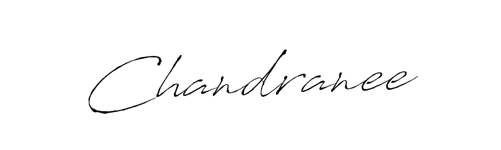 Chandranee stylish signature style. Best Handwritten Sign (Antro_Vectra) for my name. Handwritten Signature Collection Ideas for my name Chandranee. Chandranee signature style 6 images and pictures png
