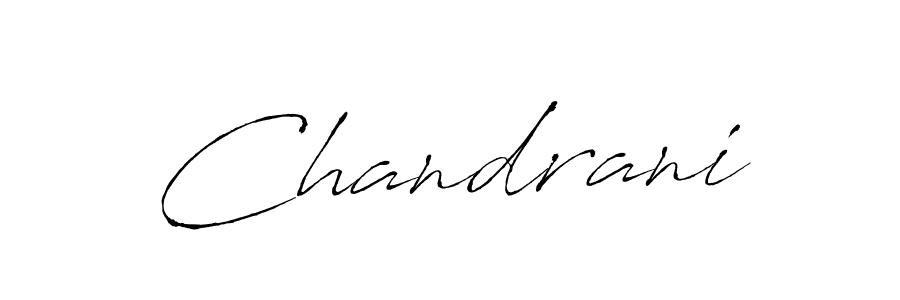 How to make Chandrani name signature. Use Antro_Vectra style for creating short signs online. This is the latest handwritten sign. Chandrani signature style 6 images and pictures png