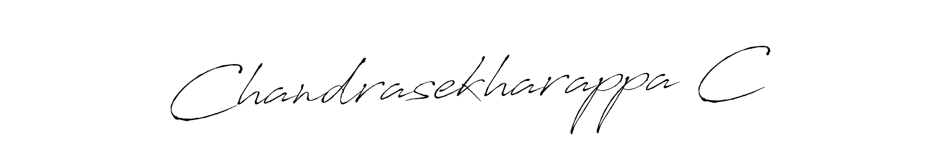 How to make Chandrasekharappa C signature? Antro_Vectra is a professional autograph style. Create handwritten signature for Chandrasekharappa C name. Chandrasekharappa C signature style 6 images and pictures png