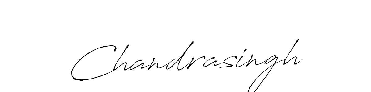 How to make Chandrasingh name signature. Use Antro_Vectra style for creating short signs online. This is the latest handwritten sign. Chandrasingh signature style 6 images and pictures png