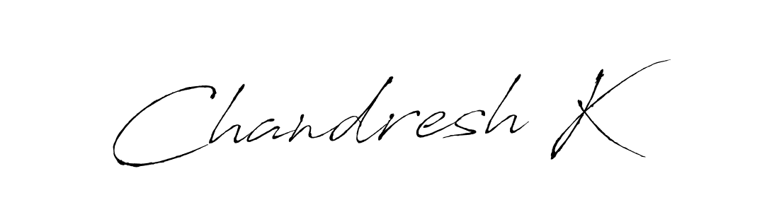 Chandresh K stylish signature style. Best Handwritten Sign (Antro_Vectra) for my name. Handwritten Signature Collection Ideas for my name Chandresh K. Chandresh K signature style 6 images and pictures png