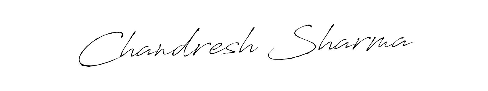 Design your own signature with our free online signature maker. With this signature software, you can create a handwritten (Antro_Vectra) signature for name Chandresh Sharma. Chandresh Sharma signature style 6 images and pictures png