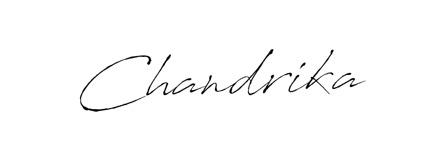 Make a beautiful signature design for name Chandrika. With this signature (Antro_Vectra) style, you can create a handwritten signature for free. Chandrika signature style 6 images and pictures png