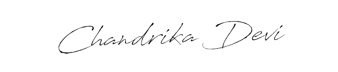 Design your own signature with our free online signature maker. With this signature software, you can create a handwritten (Antro_Vectra) signature for name Chandrika Devi. Chandrika Devi signature style 6 images and pictures png
