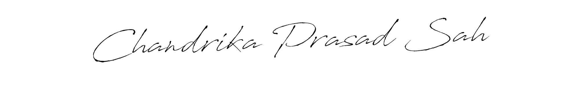 You should practise on your own different ways (Antro_Vectra) to write your name (Chandrika Prasad Sah) in signature. don't let someone else do it for you. Chandrika Prasad Sah signature style 6 images and pictures png