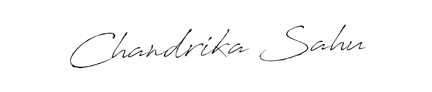 Make a beautiful signature design for name Chandrika Sahu. With this signature (Antro_Vectra) style, you can create a handwritten signature for free. Chandrika Sahu signature style 6 images and pictures png