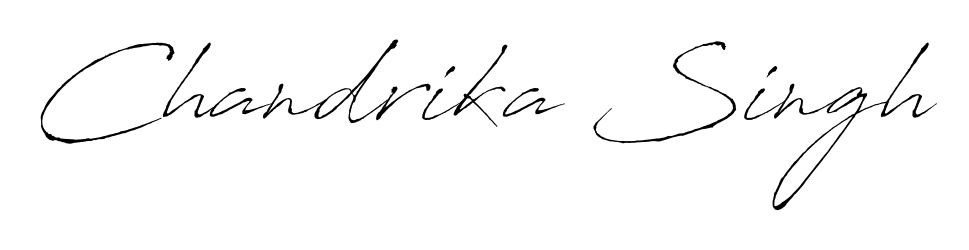 Transform the name Chandrika Singh into a signature masterpiece using Antro_Vectra font. Ideal for photographers, artists, and creators looking for watermarks. Chandrika Singh signature style 6 images and pictures png