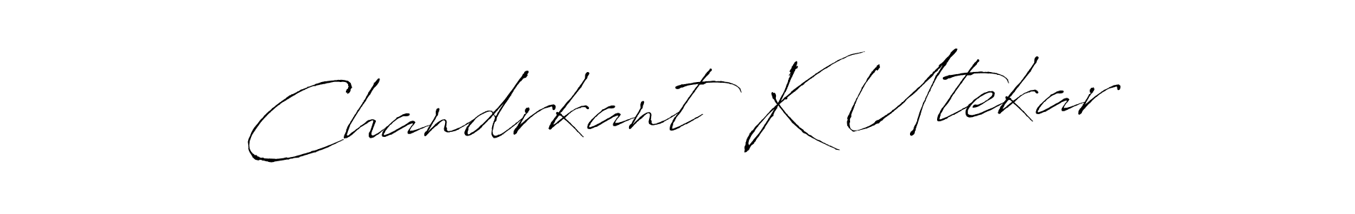 Also we have Chandrkant K Utekar name is the best signature style. Create professional handwritten signature collection using Antro_Vectra autograph style. Chandrkant K Utekar signature style 6 images and pictures png