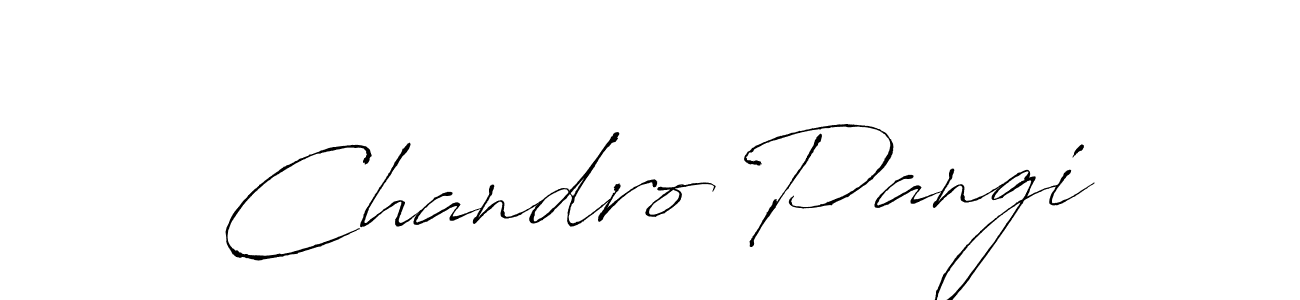 Chandro Pangi stylish signature style. Best Handwritten Sign (Antro_Vectra) for my name. Handwritten Signature Collection Ideas for my name Chandro Pangi. Chandro Pangi signature style 6 images and pictures png