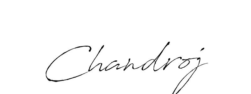 Make a beautiful signature design for name Chandroj. With this signature (Antro_Vectra) style, you can create a handwritten signature for free. Chandroj signature style 6 images and pictures png