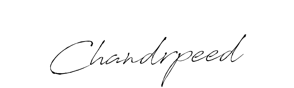 How to make Chandrpeed signature? Antro_Vectra is a professional autograph style. Create handwritten signature for Chandrpeed name. Chandrpeed signature style 6 images and pictures png