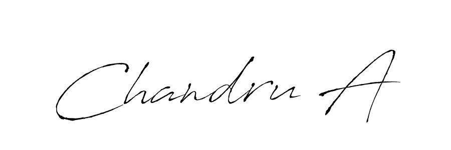 Chandru A stylish signature style. Best Handwritten Sign (Antro_Vectra) for my name. Handwritten Signature Collection Ideas for my name Chandru A. Chandru A signature style 6 images and pictures png