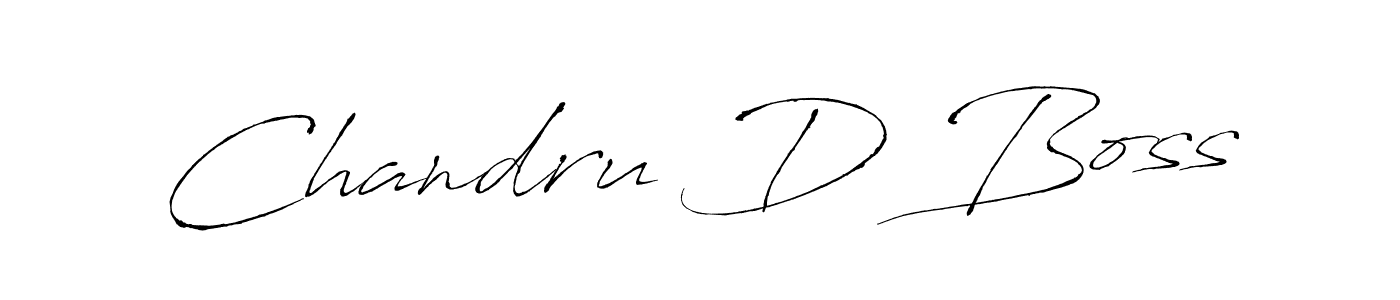 How to make Chandru D Boss signature? Antro_Vectra is a professional autograph style. Create handwritten signature for Chandru D Boss name. Chandru D Boss signature style 6 images and pictures png