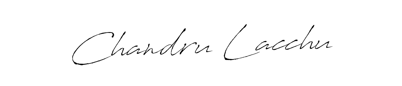 Also we have Chandru Lacchu name is the best signature style. Create professional handwritten signature collection using Antro_Vectra autograph style. Chandru Lacchu signature style 6 images and pictures png