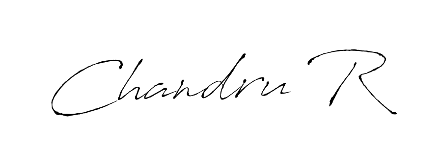 How to make Chandru R signature? Antro_Vectra is a professional autograph style. Create handwritten signature for Chandru R name. Chandru R signature style 6 images and pictures png