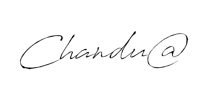 Chandu@ stylish signature style. Best Handwritten Sign (Antro_Vectra) for my name. Handwritten Signature Collection Ideas for my name Chandu@. Chandu@ signature style 6 images and pictures png