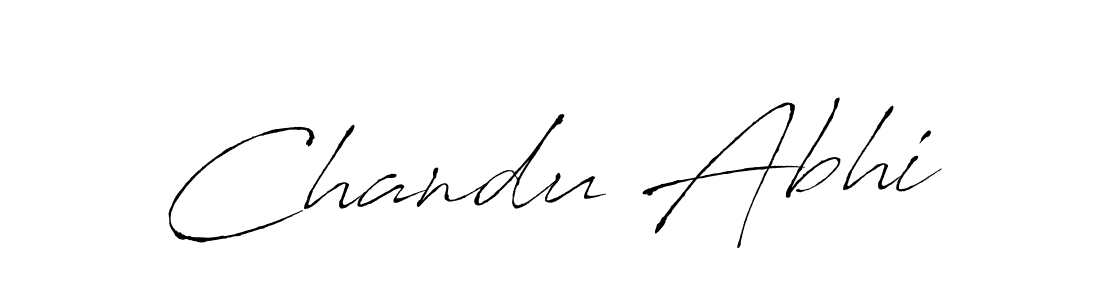 Create a beautiful signature design for name Chandu Abhi. With this signature (Antro_Vectra) fonts, you can make a handwritten signature for free. Chandu Abhi signature style 6 images and pictures png