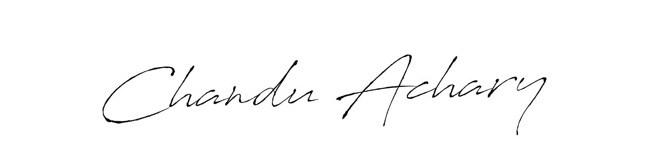 It looks lik you need a new signature style for name Chandu Achary. Design unique handwritten (Antro_Vectra) signature with our free signature maker in just a few clicks. Chandu Achary signature style 6 images and pictures png