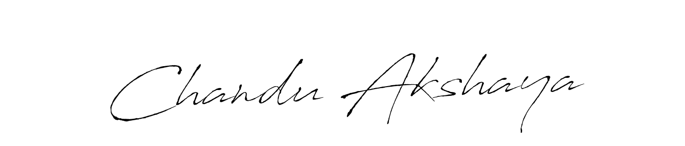 You can use this online signature creator to create a handwritten signature for the name Chandu Akshaya. This is the best online autograph maker. Chandu Akshaya signature style 6 images and pictures png