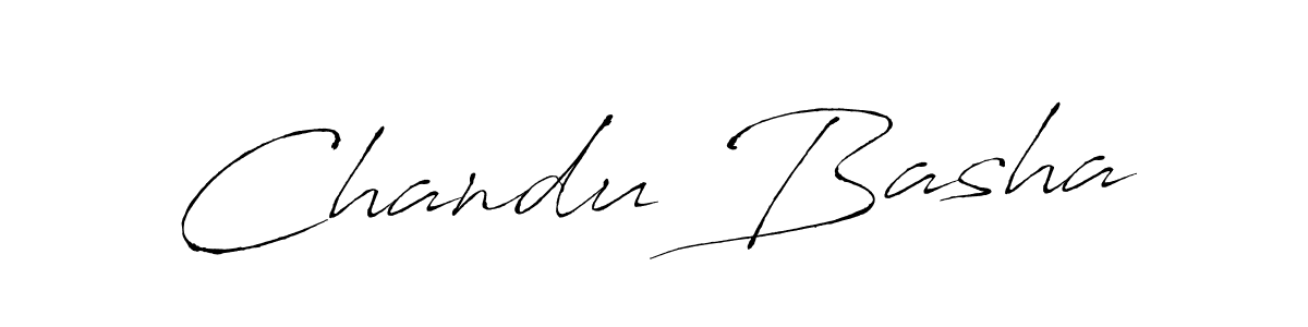 Design your own signature with our free online signature maker. With this signature software, you can create a handwritten (Antro_Vectra) signature for name Chandu Basha. Chandu Basha signature style 6 images and pictures png