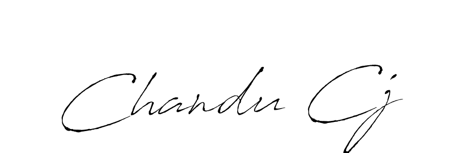 How to make Chandu Cj name signature. Use Antro_Vectra style for creating short signs online. This is the latest handwritten sign. Chandu Cj signature style 6 images and pictures png