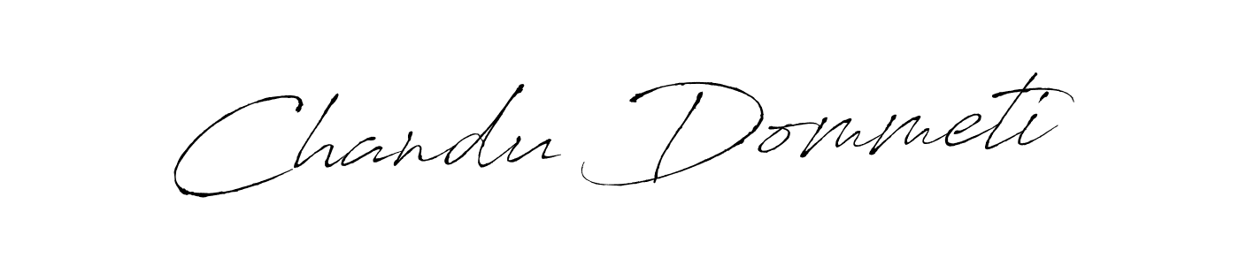 Chandu Dommeti stylish signature style. Best Handwritten Sign (Antro_Vectra) for my name. Handwritten Signature Collection Ideas for my name Chandu Dommeti. Chandu Dommeti signature style 6 images and pictures png