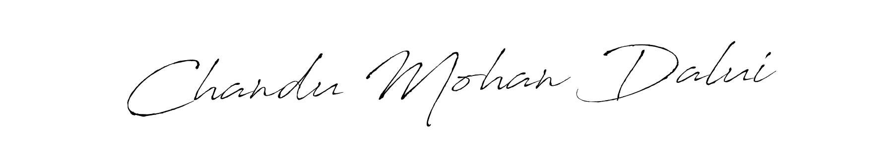 Design your own signature with our free online signature maker. With this signature software, you can create a handwritten (Antro_Vectra) signature for name Chandu Mohan Dalui. Chandu Mohan Dalui signature style 6 images and pictures png