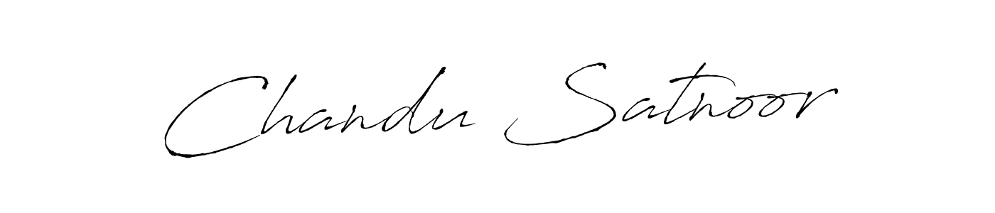 The best way (Antro_Vectra) to make a short signature is to pick only two or three words in your name. The name Chandu Satnoor include a total of six letters. For converting this name. Chandu Satnoor signature style 6 images and pictures png