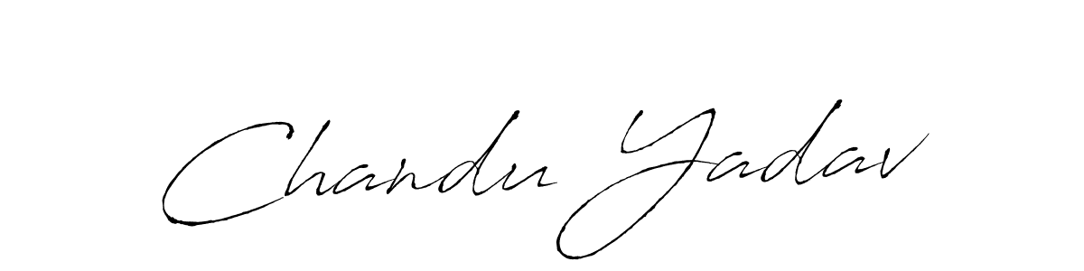 Antro_Vectra is a professional signature style that is perfect for those who want to add a touch of class to their signature. It is also a great choice for those who want to make their signature more unique. Get Chandu Yadav name to fancy signature for free. Chandu Yadav signature style 6 images and pictures png