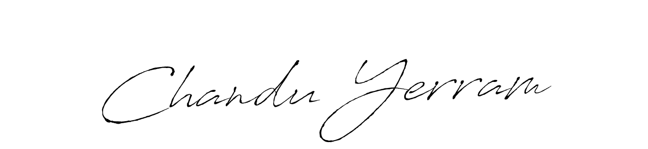 You should practise on your own different ways (Antro_Vectra) to write your name (Chandu Yerram) in signature. don't let someone else do it for you. Chandu Yerram signature style 6 images and pictures png