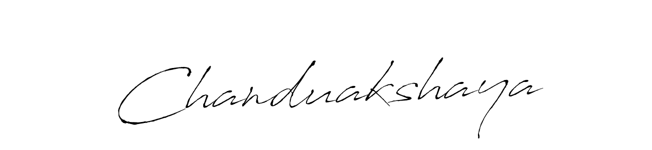 How to make Chanduakshaya signature? Antro_Vectra is a professional autograph style. Create handwritten signature for Chanduakshaya name. Chanduakshaya signature style 6 images and pictures png