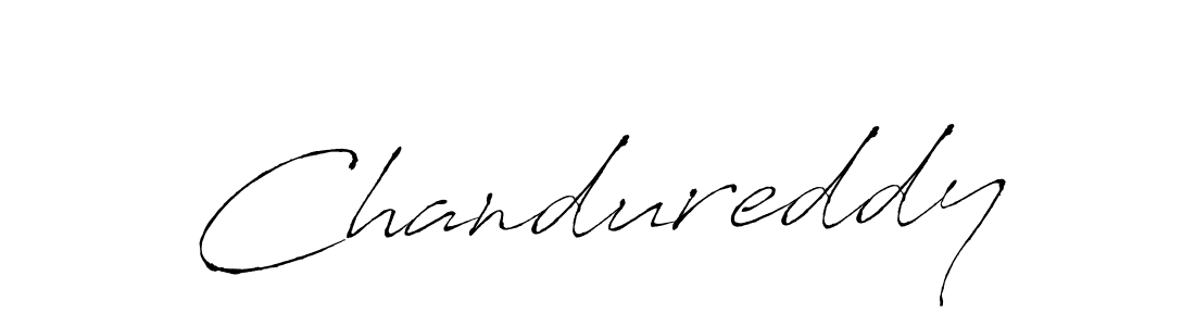 How to make Chandureddy name signature. Use Antro_Vectra style for creating short signs online. This is the latest handwritten sign. Chandureddy signature style 6 images and pictures png