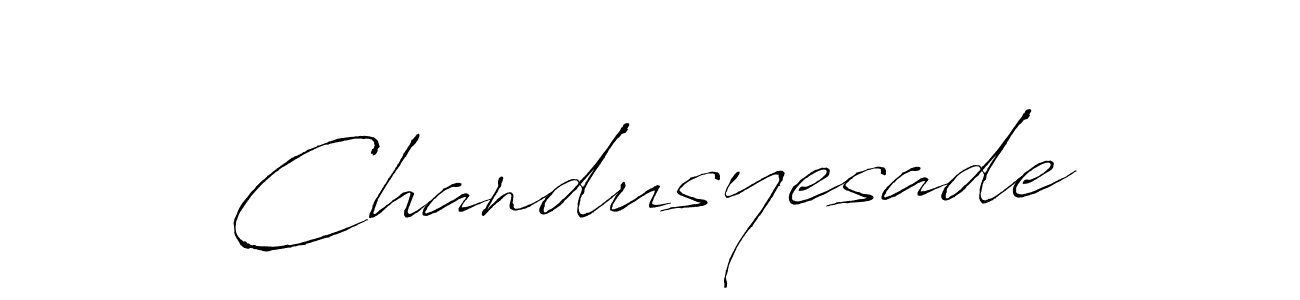 Make a beautiful signature design for name Chandusyesade. With this signature (Antro_Vectra) style, you can create a handwritten signature for free. Chandusyesade signature style 6 images and pictures png