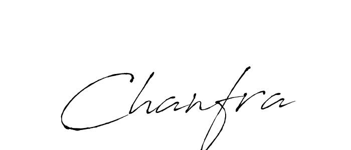 Use a signature maker to create a handwritten signature online. With this signature software, you can design (Antro_Vectra) your own signature for name Chanfra. Chanfra signature style 6 images and pictures png