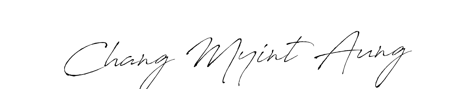 Use a signature maker to create a handwritten signature online. With this signature software, you can design (Antro_Vectra) your own signature for name Chang Myint Aung. Chang Myint Aung signature style 6 images and pictures png