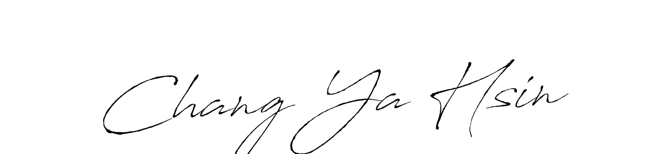 Create a beautiful signature design for name Chang Ya Hsin. With this signature (Antro_Vectra) fonts, you can make a handwritten signature for free. Chang Ya Hsin signature style 6 images and pictures png