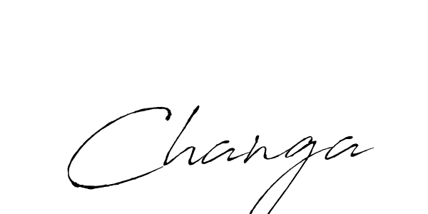 Create a beautiful signature design for name Changa. With this signature (Antro_Vectra) fonts, you can make a handwritten signature for free. Changa signature style 6 images and pictures png