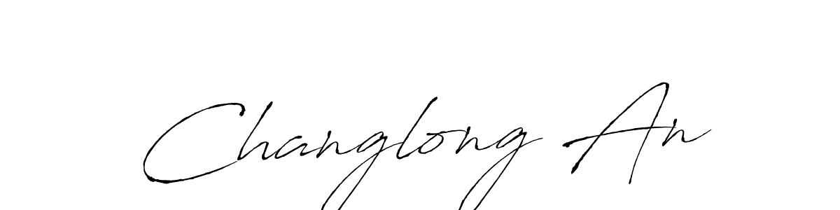 Make a beautiful signature design for name Changlong An. With this signature (Antro_Vectra) style, you can create a handwritten signature for free. Changlong An signature style 6 images and pictures png