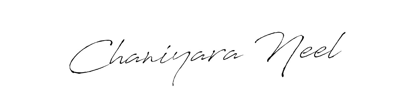 Create a beautiful signature design for name Chaniyara Neel. With this signature (Antro_Vectra) fonts, you can make a handwritten signature for free. Chaniyara Neel signature style 6 images and pictures png