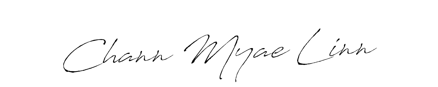 Make a beautiful signature design for name Chann Myae Linn. With this signature (Antro_Vectra) style, you can create a handwritten signature for free. Chann Myae Linn signature style 6 images and pictures png