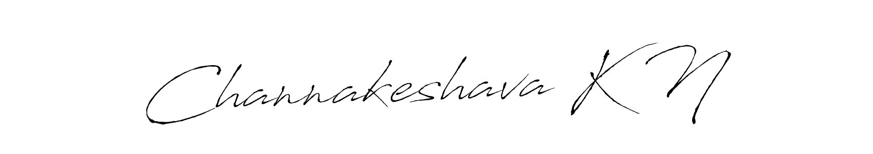 Design your own signature with our free online signature maker. With this signature software, you can create a handwritten (Antro_Vectra) signature for name Channakeshava K N. Channakeshava K N signature style 6 images and pictures png